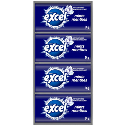 EXCEL, Winterfresh Flavoured Mints, 34g, Tin, 8 Packs - Available at All In One Marketplace Canada