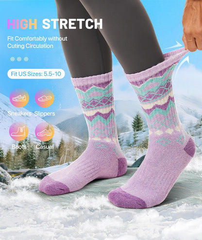 SIMIYA Merino Wool Socks for Women 5 Pairs Extra Thick Winter Thermal Warm 🍁 All In One Marketplace Canada