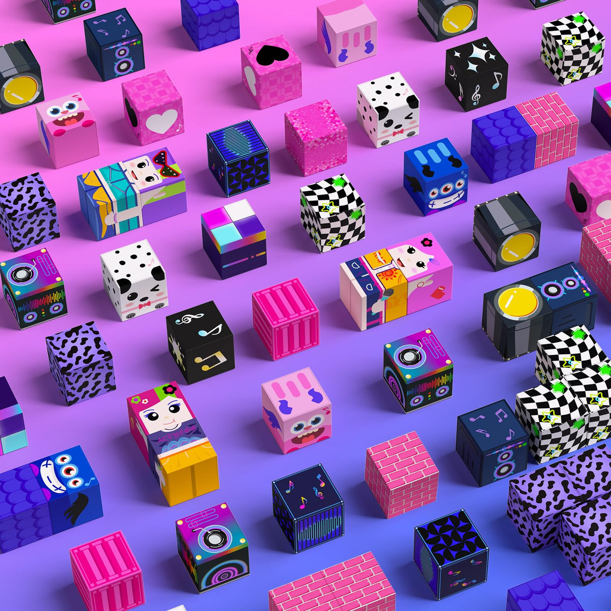 SSAWER Magnetic Blocks, 100PCS Toys Building Blocks Cubes Gifts for Girls 🍁 All In One Marketplace Canada