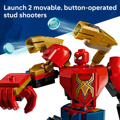 LEGO Marvel Mech Battle: Spider-Man vs. Doc Ock Building Toys for Kids - Super Hero & Villain Poseable Mech Toys W/3 Marvel Minifigures for Kids & Fans, Ages 6+ - Gift Idea for Birthdays - 76338
