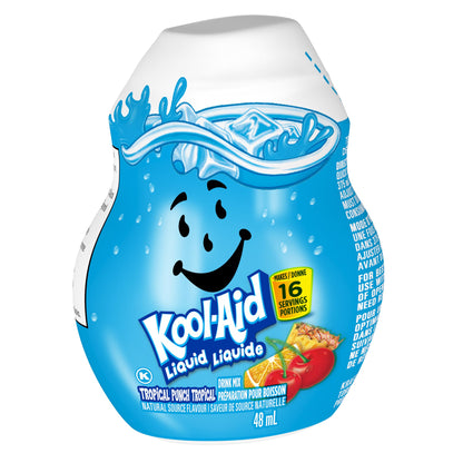 Kool-Aid Tropical Punch Liquid Drink Mix, 48 mL Bottle (Pack of 12)