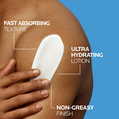 La Roche-Posay Lipikar Lait Urea 10% Body Lotion. For Very Dry, Rouch, and Flaky Skin. Tested on Dry Skin, Age-Related Dryness, Keratosis Pillaris, and Psoriasis. Fragrance-Free, Dermatologist Recommended - 400ML - Available at All In One Marketplace Canada