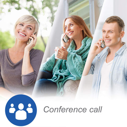 AT&T EL52203 2-Handsets Cordless Phone System with Answering System, Caller ID/Call Waiting - DECT 6.0 - Upto 14 Minutes Recording Time