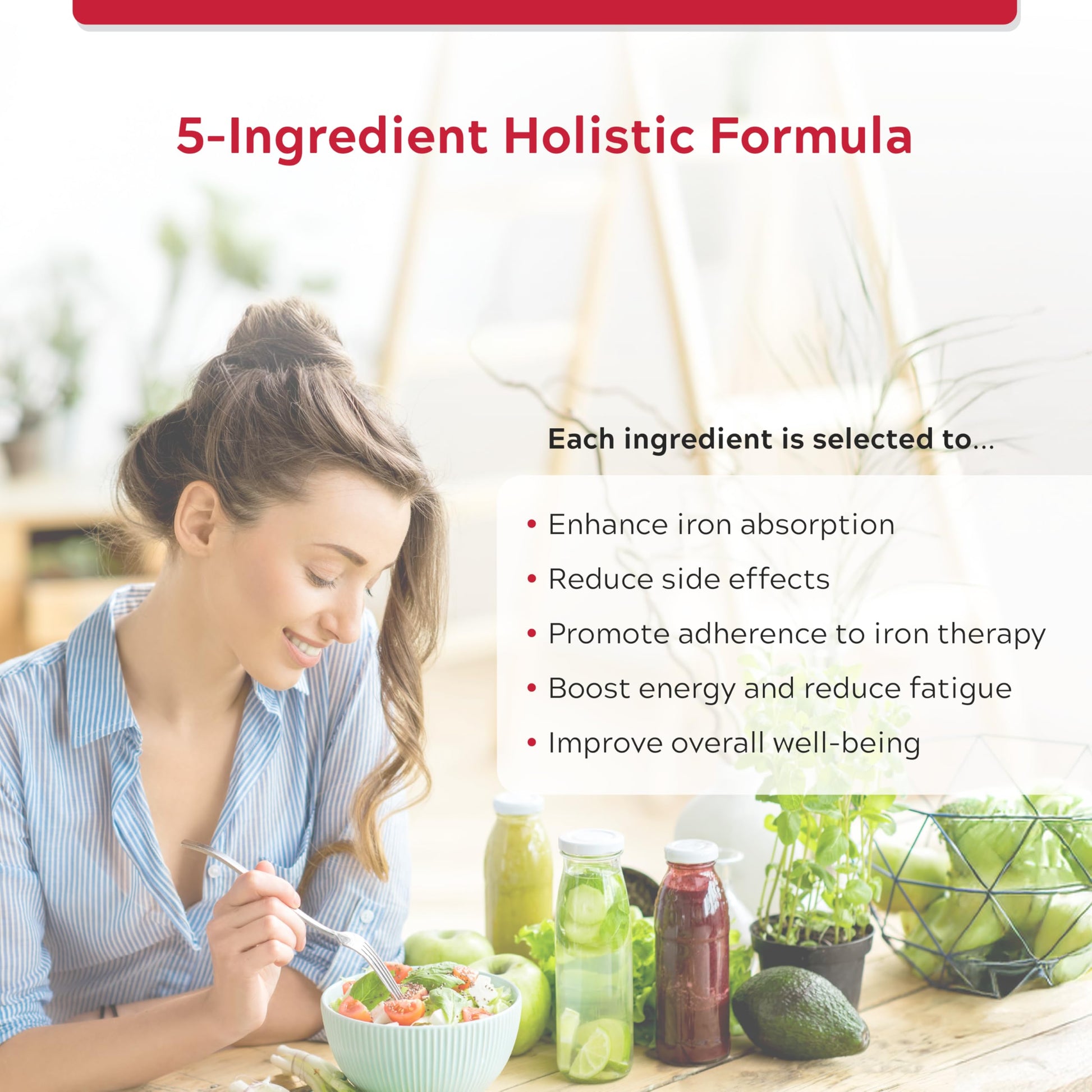 FERAPRO 75 Targeted Iron Support 75 mg Elemental Iron with Vitamin C Methylcobalamin 5-MTHF Glycine 100 Capsules Vegan Clean Label - Available at All In One Marketplace Canada