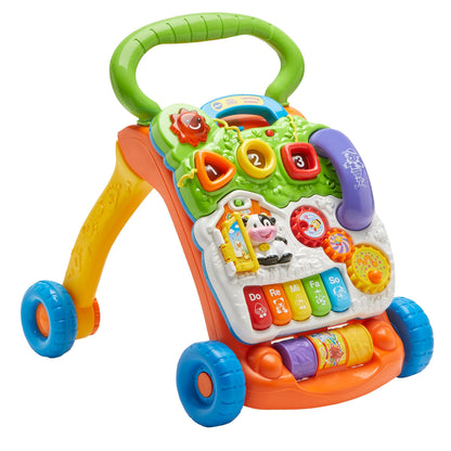 VTech Sit-to-Stand Learning Walker (Frustration Free Packaging - English Version), Orange