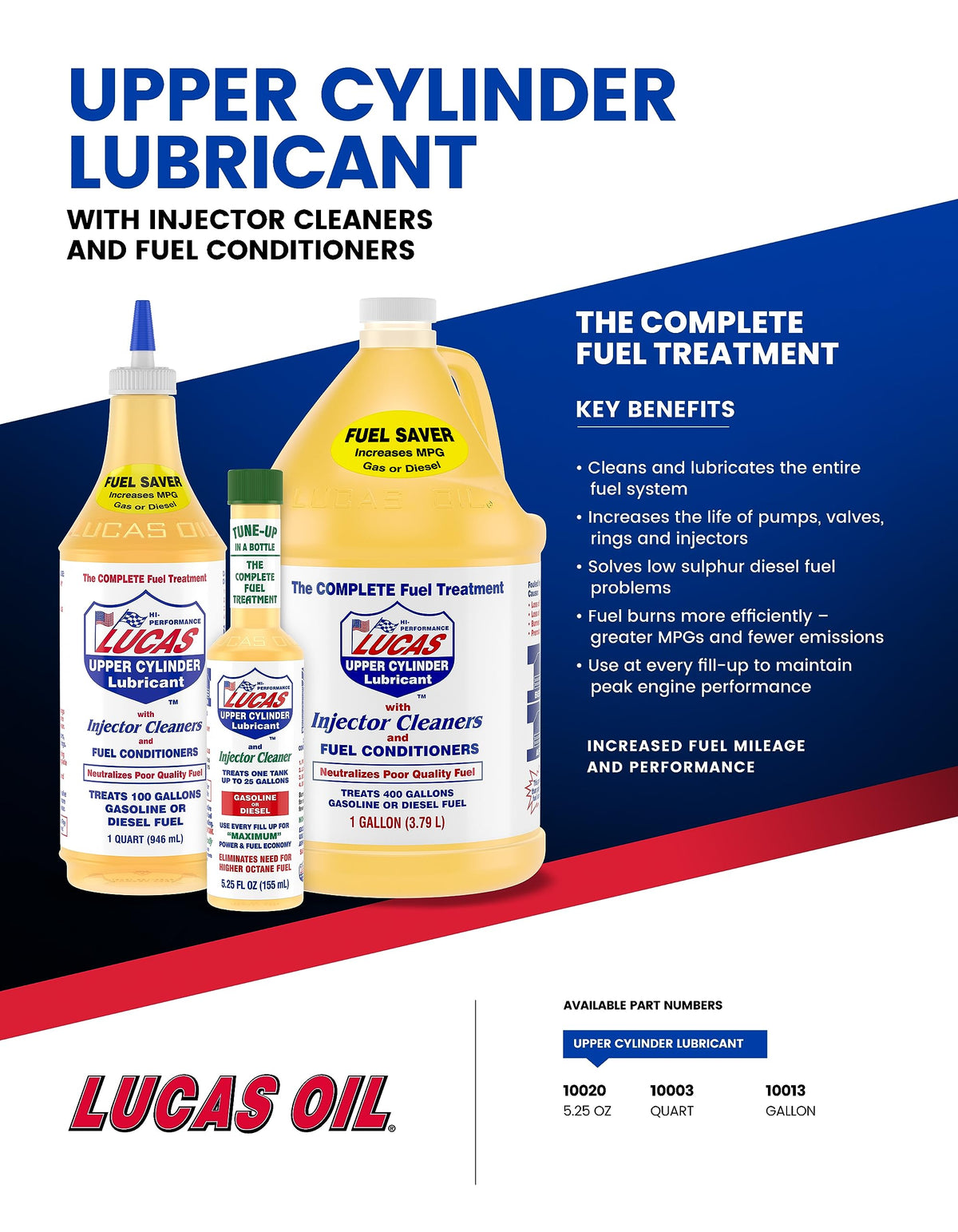 Lucas 10013 Fuel Treatment - 1 Gallon