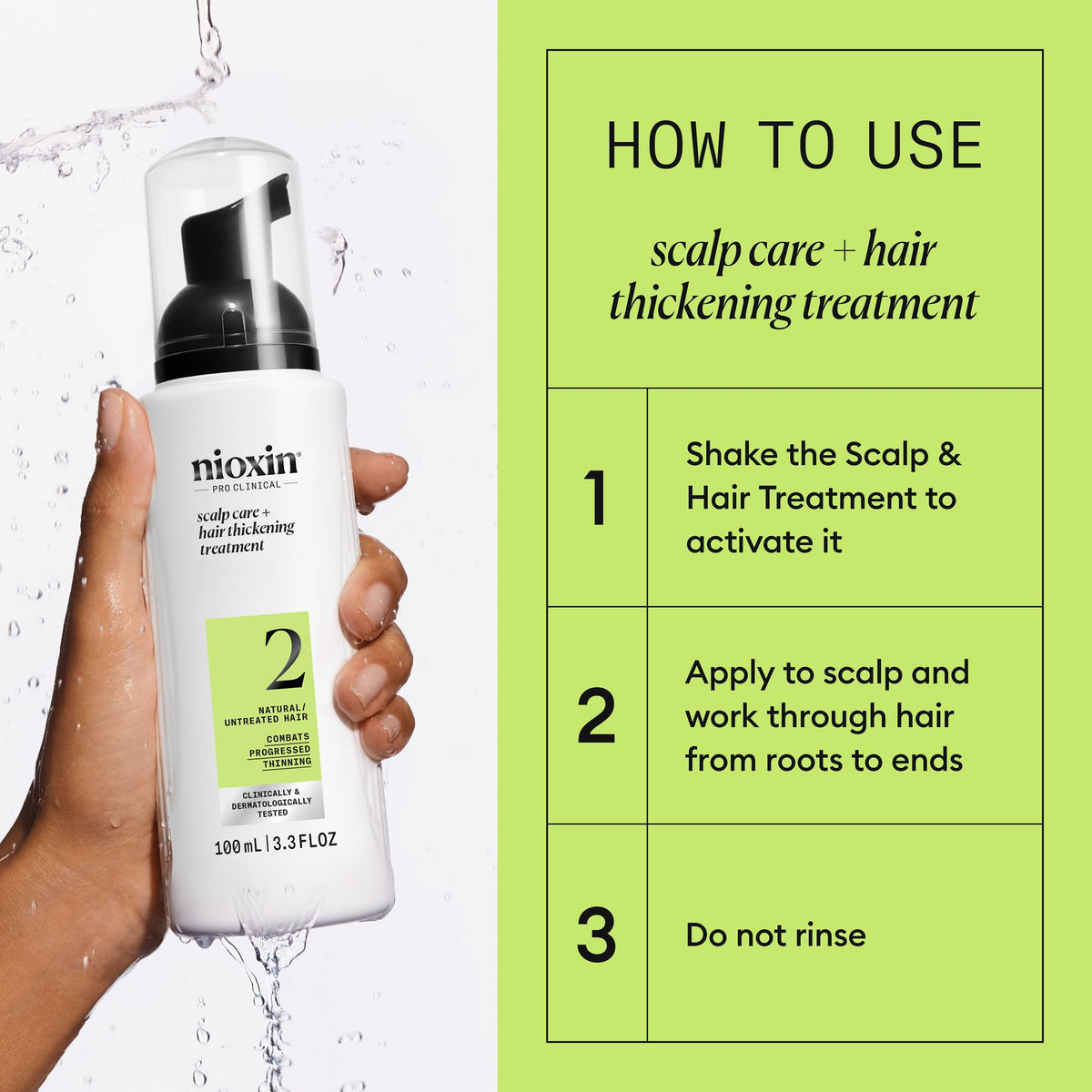 Nioxin System 2 | Scalp Care | Leave-In Treatment | For Natural Hair