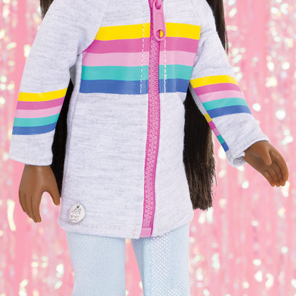 Glitter Girls 14-Inch Fashion Doll Jana & Cuddles Plush Dog Pet, Dolls