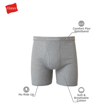 Hanes Mens Underwear Briefs, Cool Dri Moisture-Wicking Cotton No-Ride-up for Men, Multi-Packs Available Boxer, 12 Pack - Black, XX-Large US Hanes