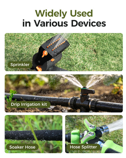 Diivoo Water Sprinkler Timer with Brass Inlet & Outlet, Irrigation Hose Timer with Weekly and Daily Frequency Irrigation, Rain Delay and Manual Watering for Lawns and Gardens