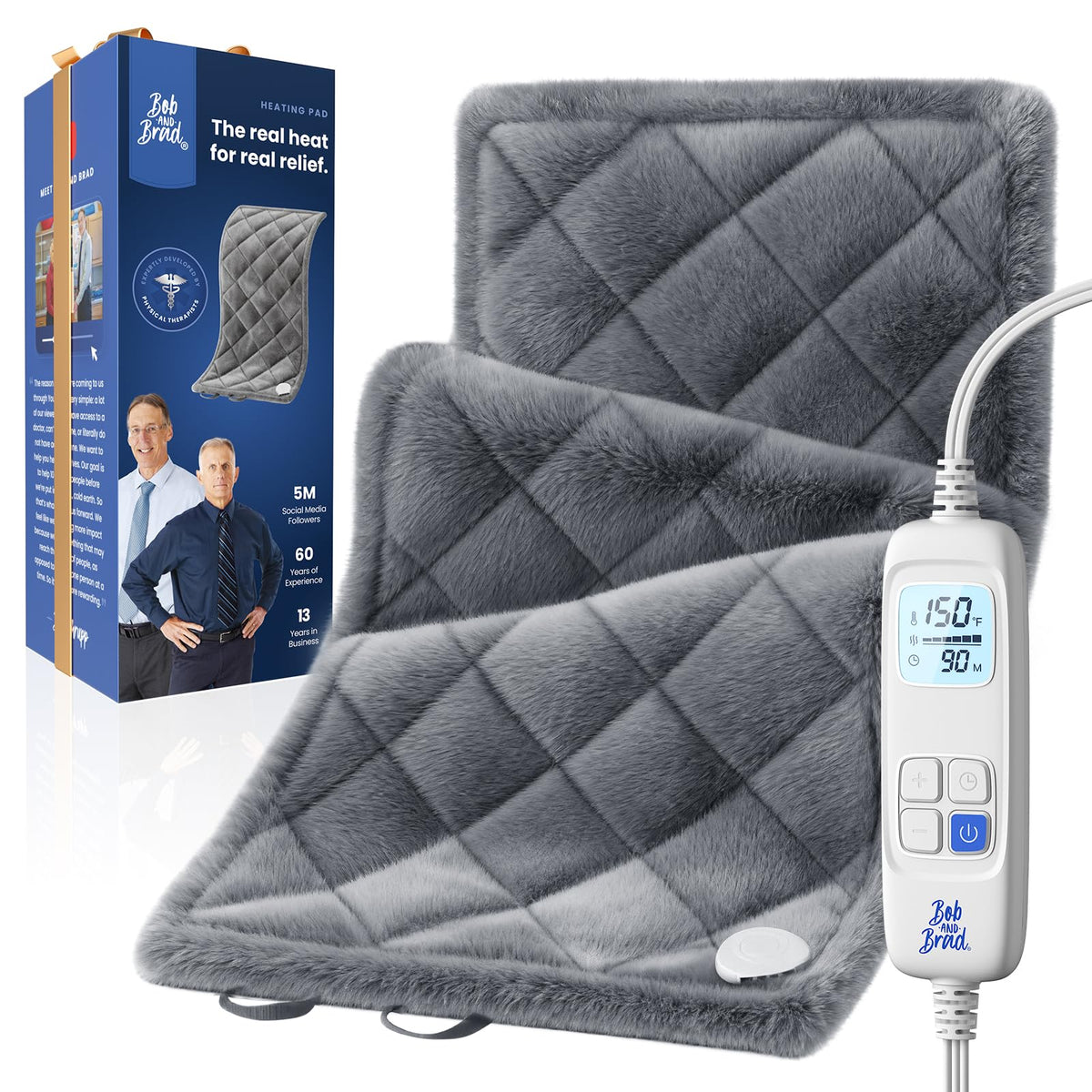 BOB AND BRAD Far Infrared Weighted Heating Pad for Back Shoulder 12"x24" 🍁 All In One Marketplace Canada