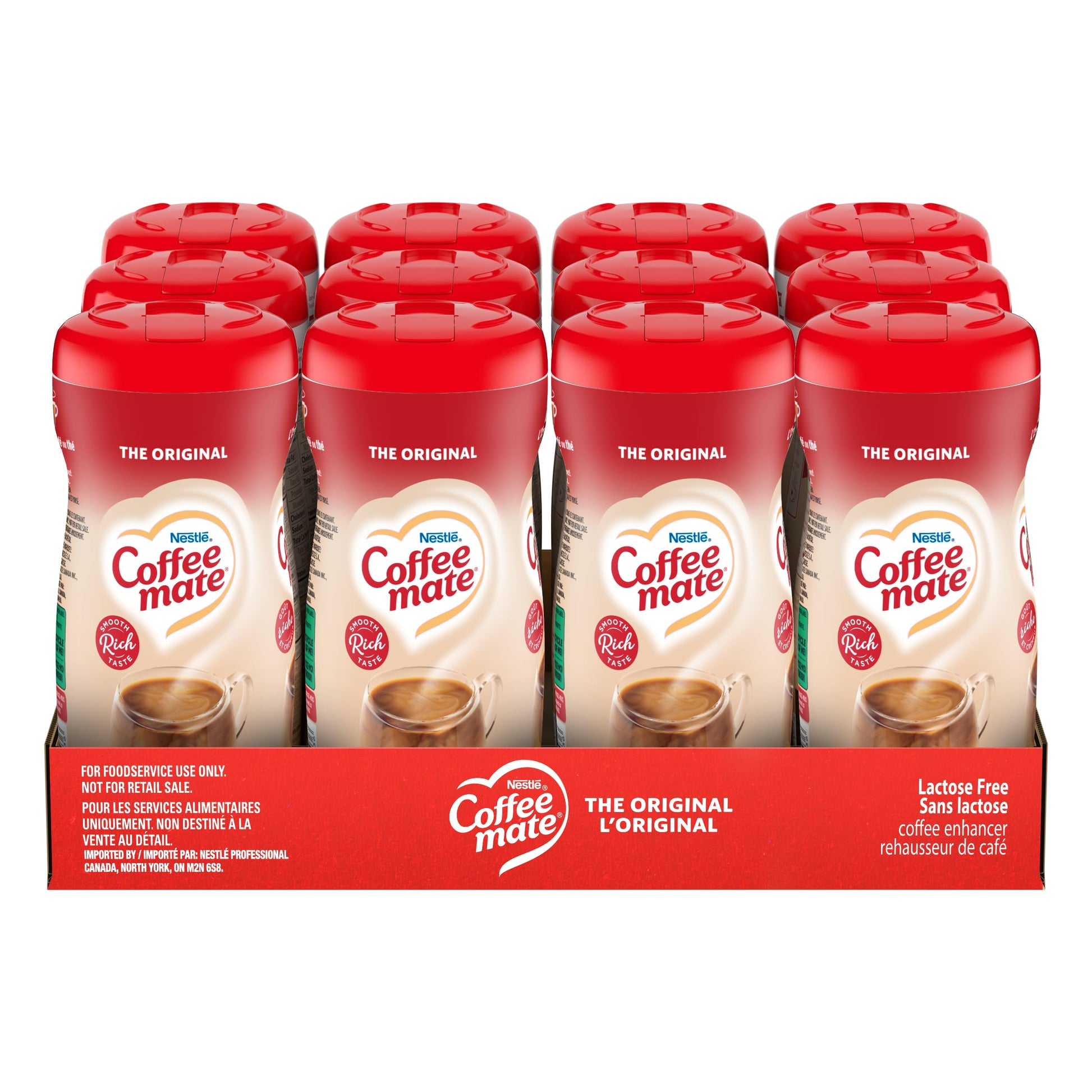 COFFEE MATE Original Powdered Coffee Creamer, 12-Pack (311g Each), Lactose-Free & Kosher