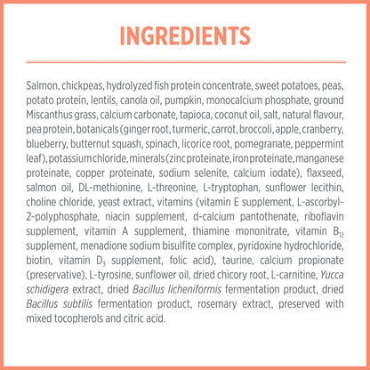 Nutrience Care Sensitive Skin & Stomach Hypoallergenic Adult Dog Food, 10 kg (22 lb), Salmon & Pumpkin, Grain & Gluten Free, Fresh Canadian Protein, Dry Dog Food, Nourriture Pour Chien - Available at All In One Marketplace Canada