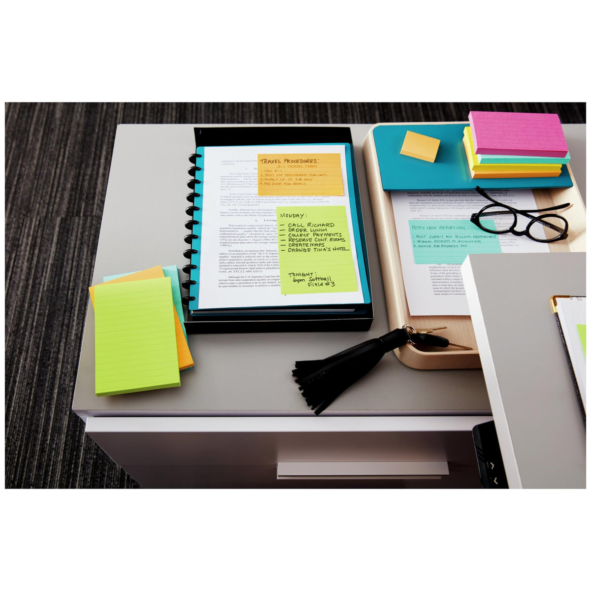 Post-it Mini Notes, 1 3/8 in x 1 7/8 in, 24 Pads, Assorted Colors, Poptimistic Collection