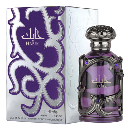 Lattafa Habik – Spicy, Aromatic, Woody, Musky – Eau de Parfum Spray Long-Lasting Fragrance for Men, 3.4 Ounce / 100 ml 🍁 All In One Marketplace Canada Lattafa