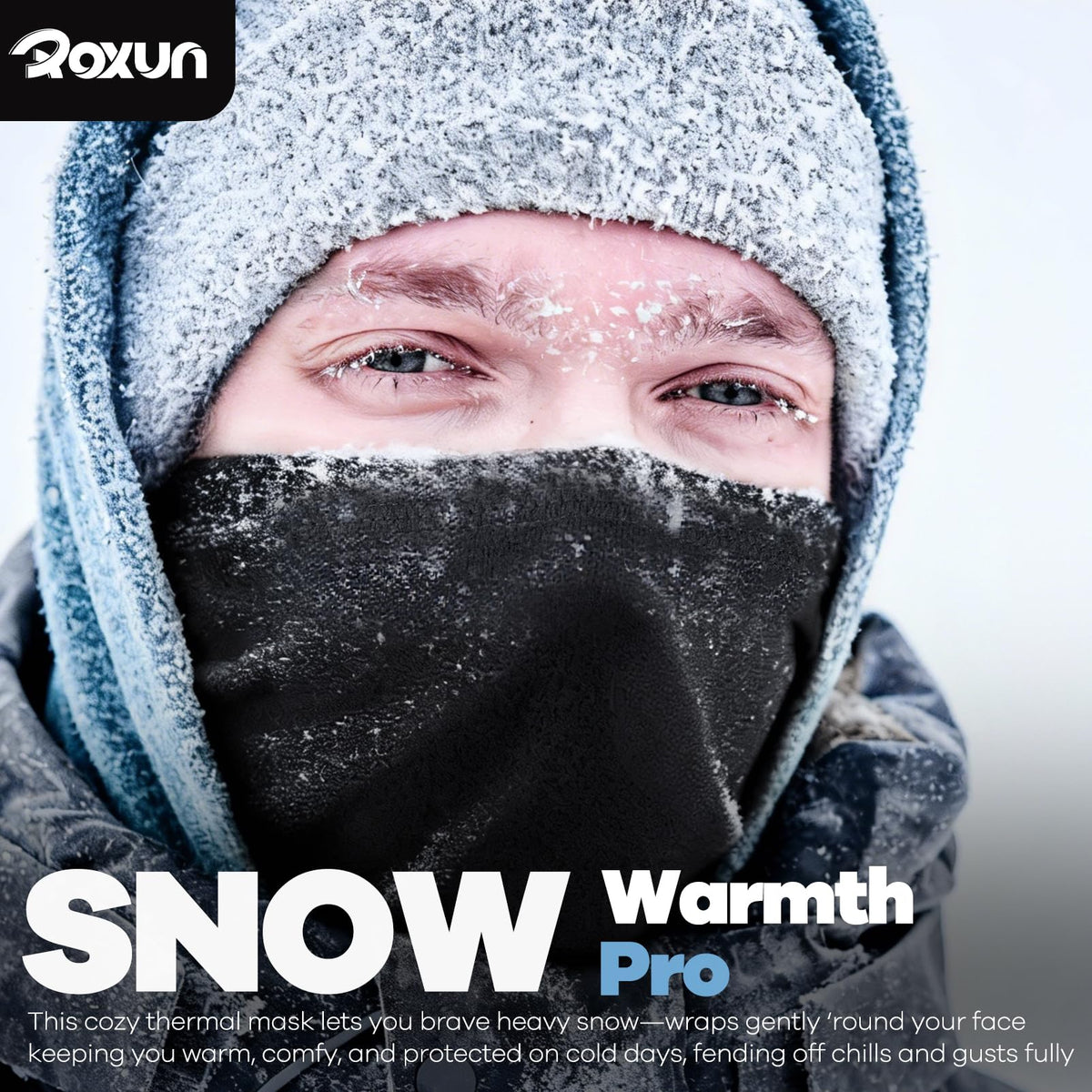 ROXUN Neck Gaiter, 2 Pack Winter Neck Warmer Fleece Cold Weather Face Mask 🍁 All In One Marketplace Canada