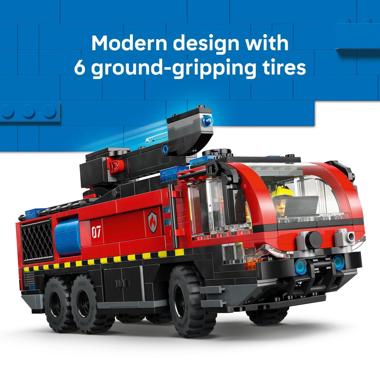 LEGO City Airport Fire Truck Kids Building Toy - Pretend Play Emergency Vehicle for Boys & Girls, Ages 7+ - Fire Engine Toy W/ 4 Firefighter Minifigures - Gift Idea for Birthdays - 60499 🍁 All In One Marketplace Canada LEGO