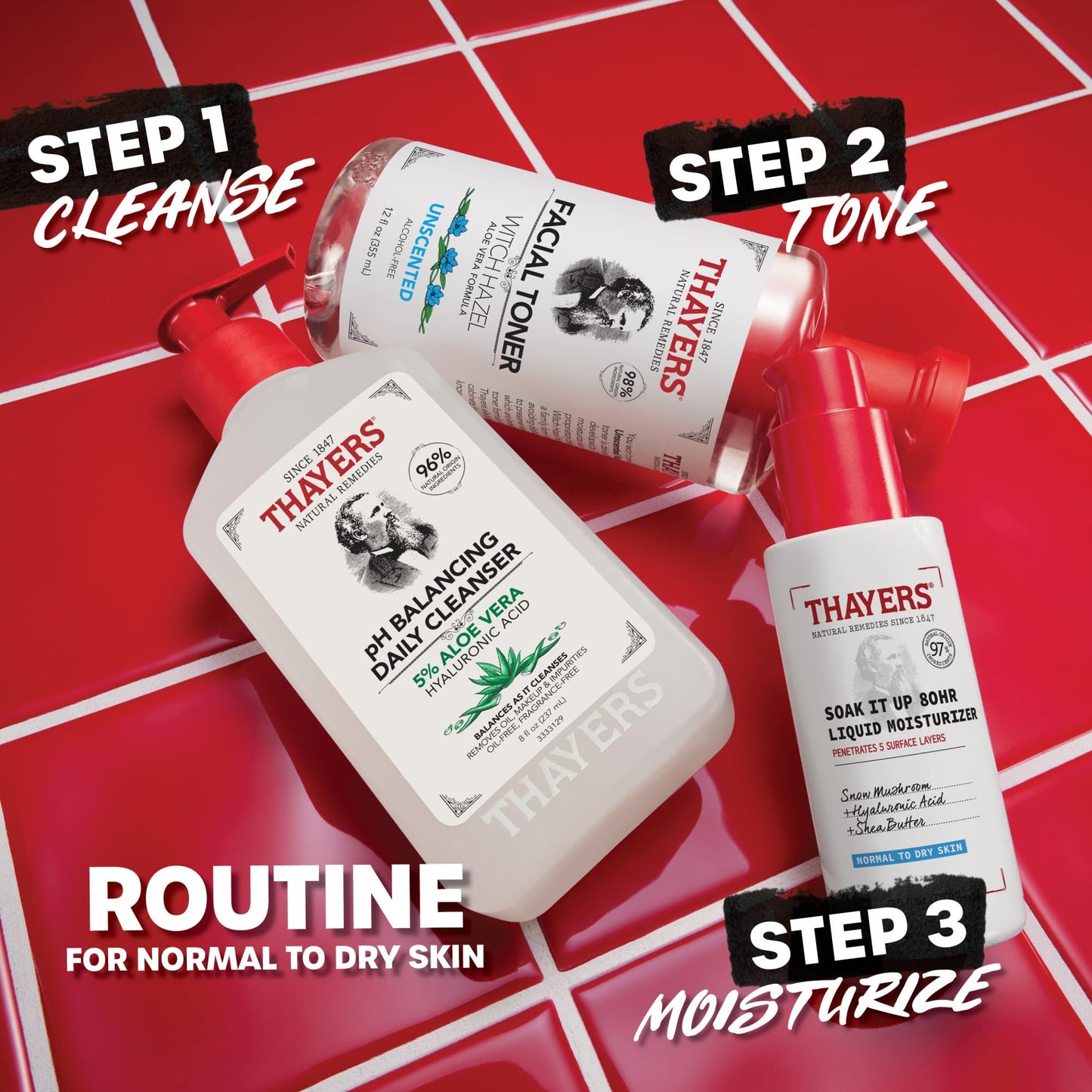 THAYERS Soak It Up 80HR Liquid Moisturizer, with HYALURONIC ACID and Snow Mushroom, Dermatologist Tested Skin Care for Normal to Dry Skin, Lightweight Formula, 75 ml 🍁 All In One Marketplace Canada