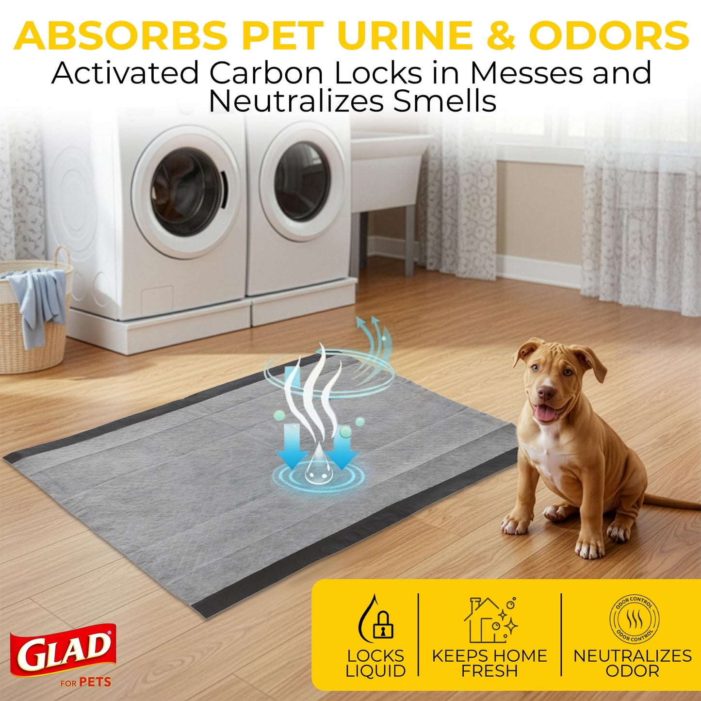 Glad for Pets XL Charcoal Training Pads for Dogs and Puppies, 50 Count 🍁 All In One Marketplace Canada