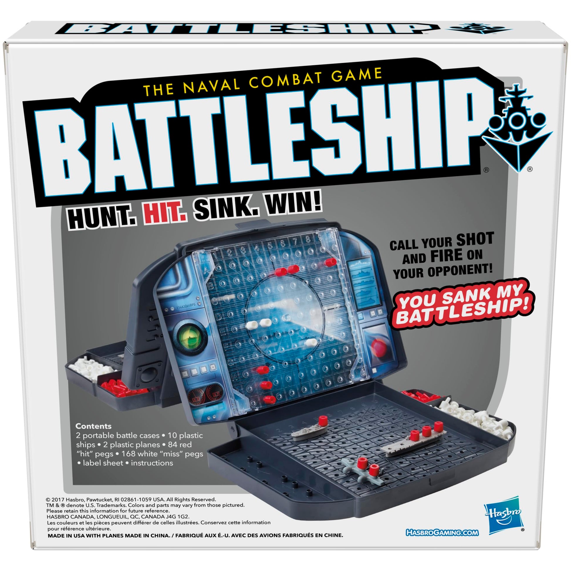 Battleship Board Game with Planes, Strategy Board Game for Kids, Family Games for 1-2 Players, Strategy Games, Ages 7 and Up (Amazon Exclusive) Hasbro Gaming