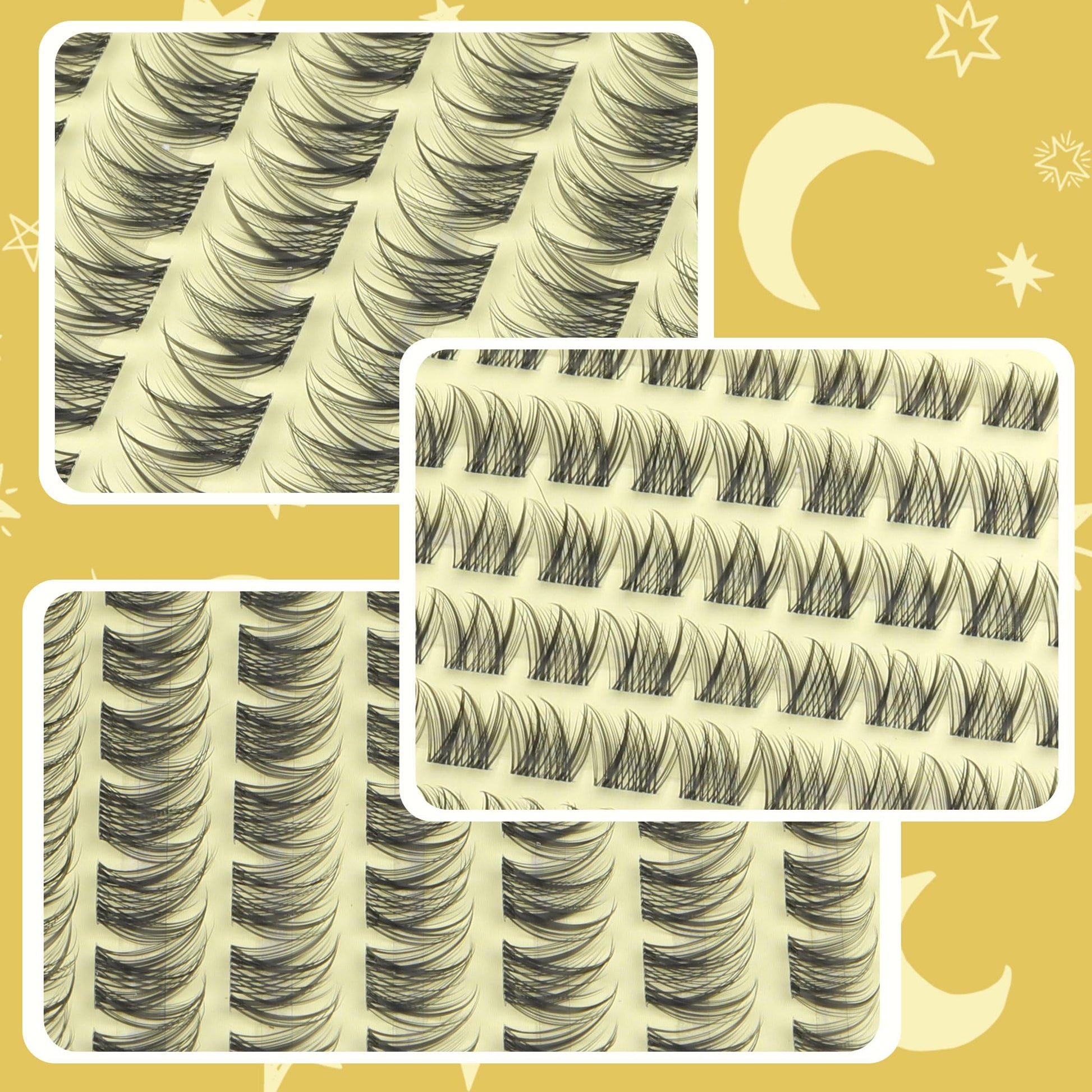 Lash Clusters Natural Eyelash Clusters 8-12MM Wispy Lash Extensions C Curve Individual Lashes Clear Band Cluster Lashes Clean Makeup DIY Lash Pack (Short Ver.) - Available at All In One Marketplace Canada
