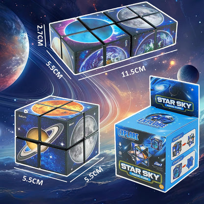 Sweethome Star Cube Magic Cube, 2 in 1 Magic Cube Infinity Cube Creative Decompression Cube for Kids Adults - Birthday Christmas Children's Day Gifts 🍁 All In One Marketplace Canada