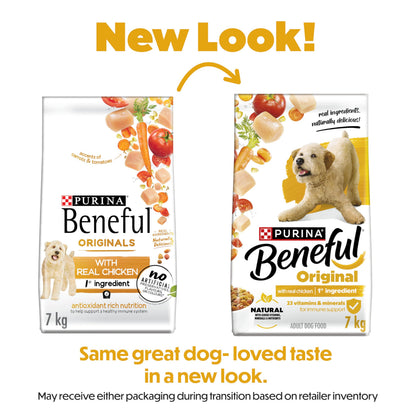 Beneful Originals Dry Dog Food, Real Chicken - 7 kg Bag Beneful
