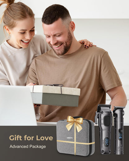 VGRPRO Hair Clippers for Men Professional, Cordless Hair Clippers for Hair Cutting, Mens Clippers and Trimmers Set, Electric Hair Trimmer for Men with Package Case (Gray) - Available at All In One Marketplace Canada