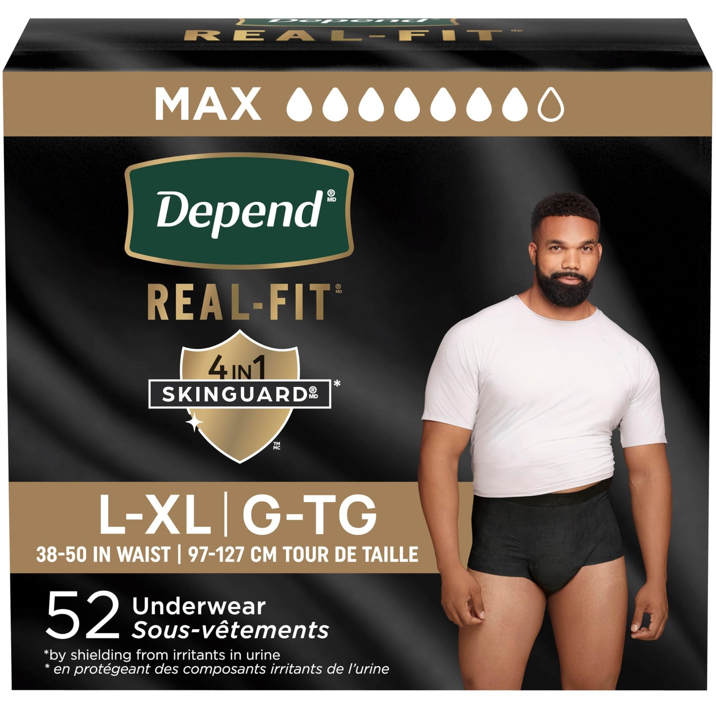 Depend Real Fit Incontinence Underwear for Men, Maximum Absorbency, L/XL 🍁 All In One Marketplace Canada