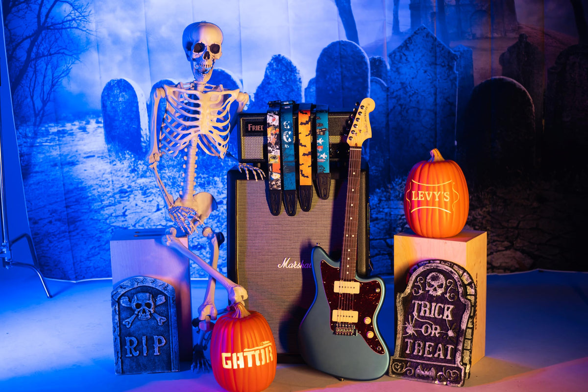 Levy's Leathers 2" Halloween Series Polyester Guitar Strap with Tri-Glide Adjustment; Horror Classics (MP2H-001)