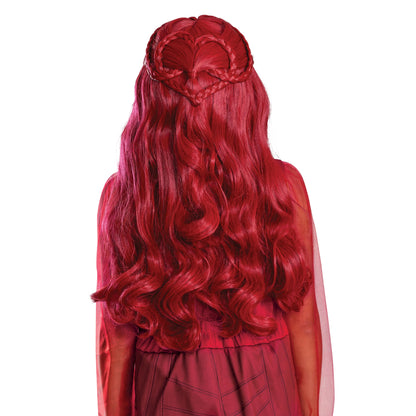 Disney Descendants Red Wig, Official Wicked Wonderland Halloween Costume Accessory for Kids