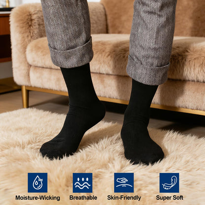 Mens Merino Wool Dress Socks, Lightweight Thermal Crew Socks for Winter 🍁 All In One Marketplace Canada
