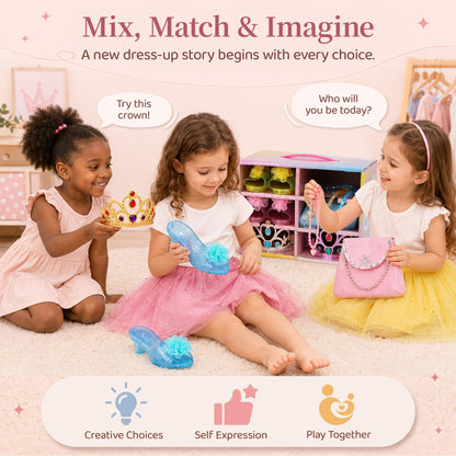 Meland Princess Dress for Girls 3-6, Kids Costume Gift with Skirts & Shoes 🍁 All In One Marketplace Canada