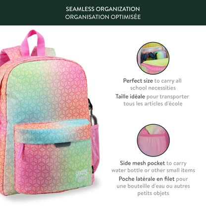 Ensemble coordonné 2 pièces Roots pour enfants, sac à dos de 22,5 L et sac à lunch de 5 L