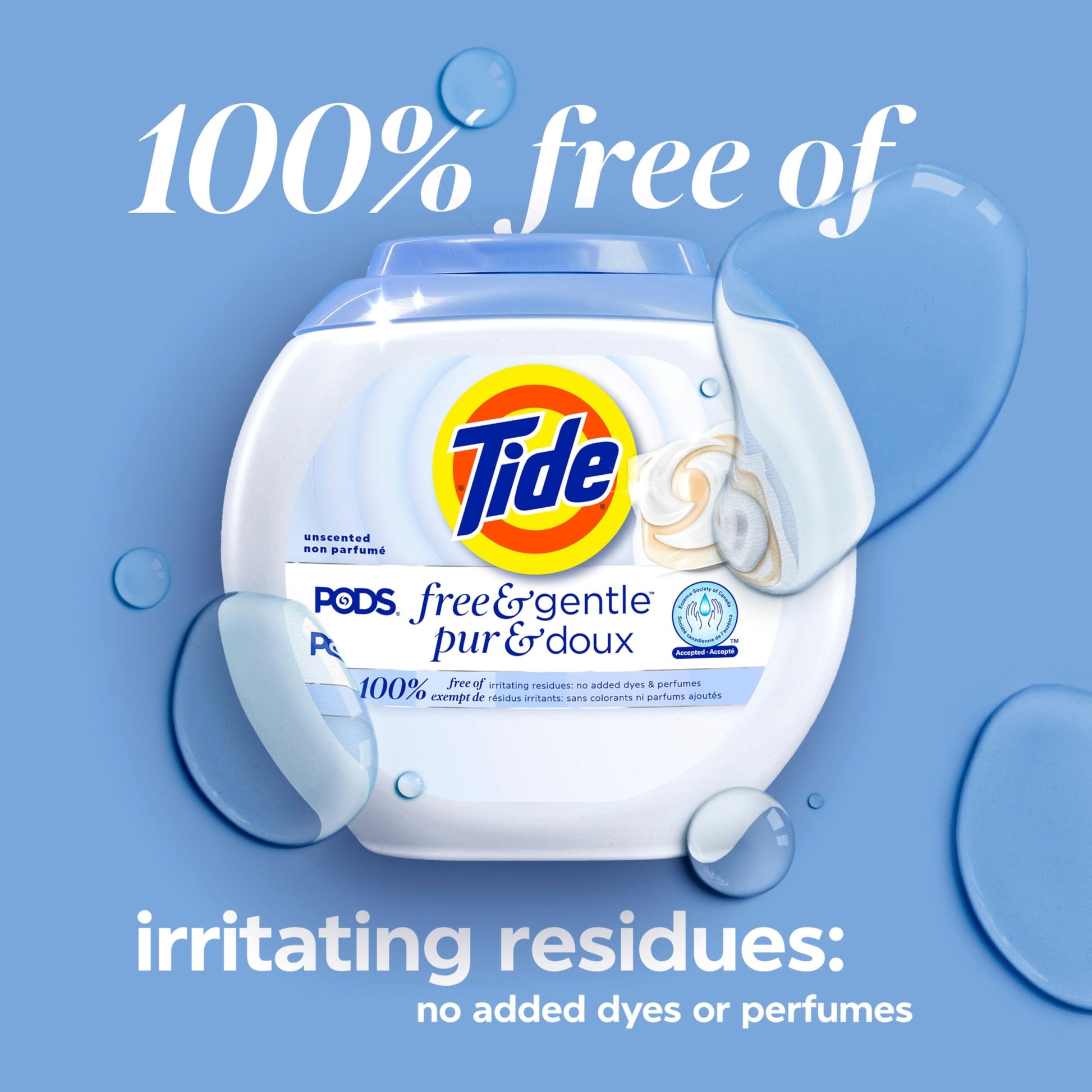 Tide PODS Free & Gentle Laundry Detergent Soap Pacs, 112 Count