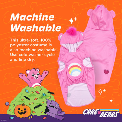 Sweat à capuche sans manches pour chien Care Bear pour Halloween, modèle « Toubisou » - Costumes d'Halloween sous licence officielle pour chiens, taille L