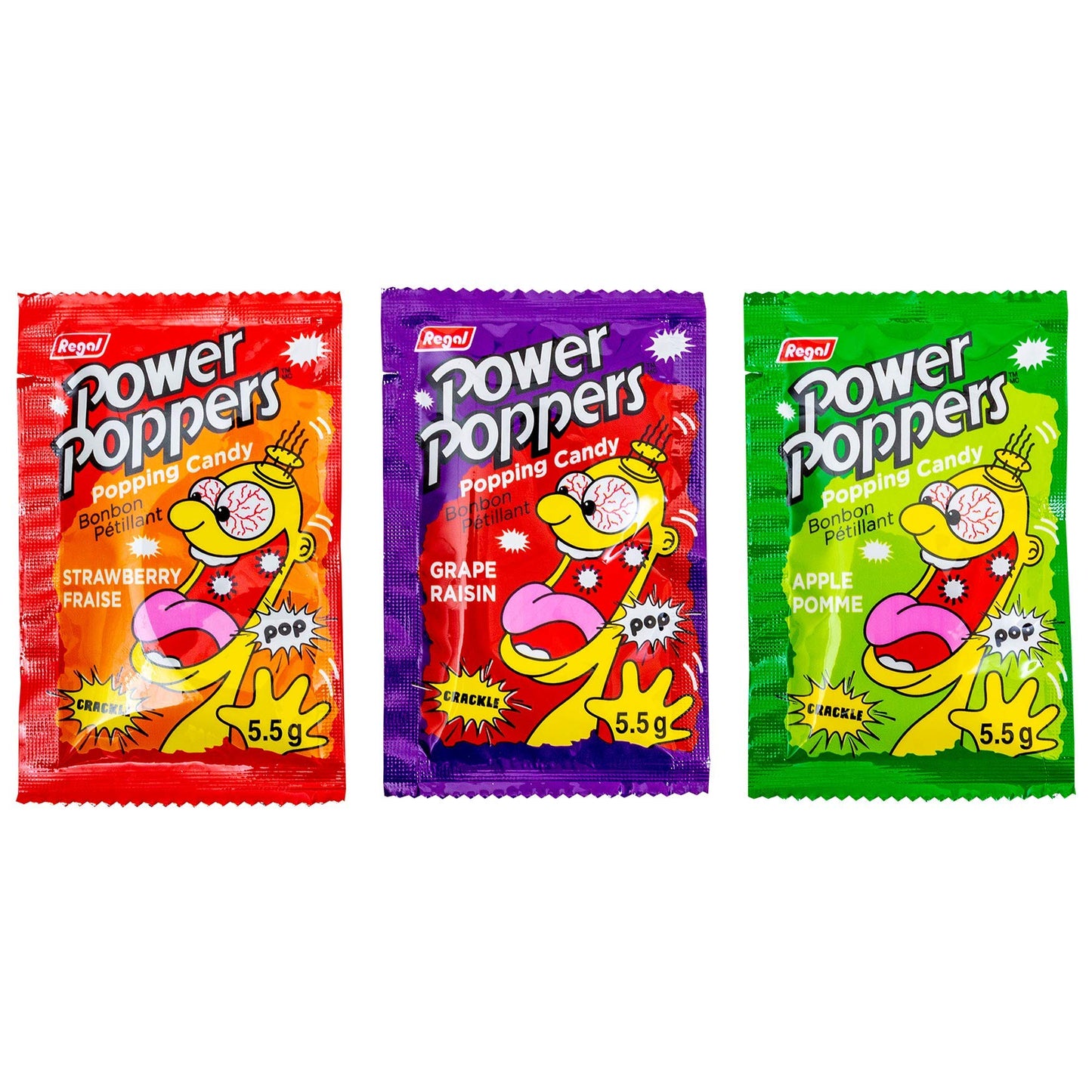 Regal Power Poppers Fizzing Candy, 5.5 g (48-Pack)