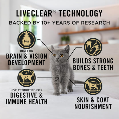 Purina Pro Plan LiveClear Dry Kitten Food, Allergen Reducing Chicken 2.49kg Pro Plan