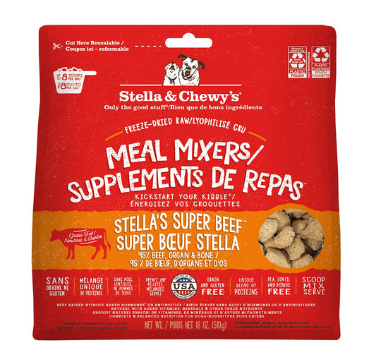 Stella & Chewy’s Freeze Dried Raw Super Beef Meal Mixer – Dog Food Topper for Small & Large Breeds – Grain Free, Protein Rich Recipe – 510g Bag 🍁 All In One Marketplace Canada