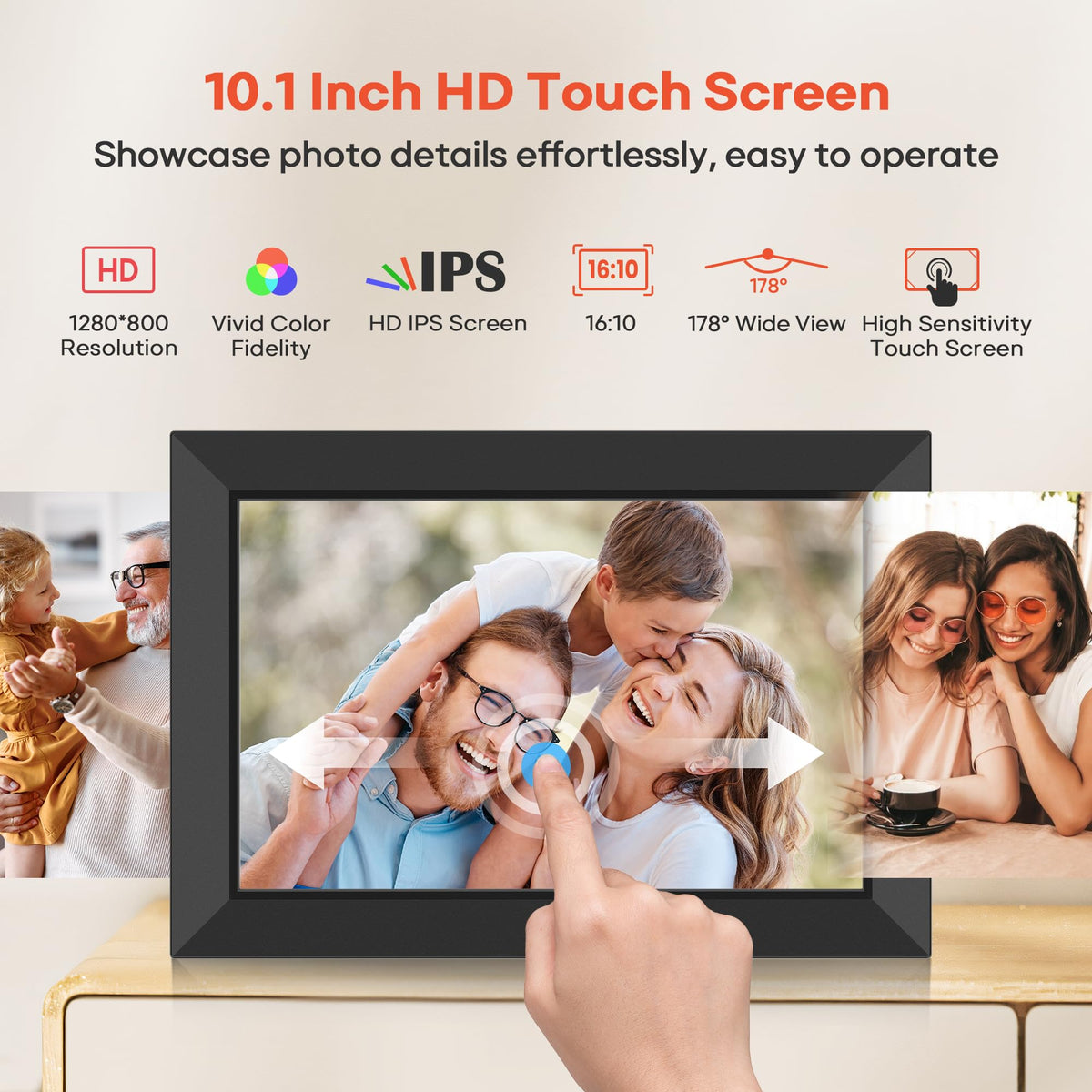 Frameo 10.1" Digital Picture Frame, 32GB Memory WiFi Electronic Photo Frame 🍁 All In One Marketplace Canada