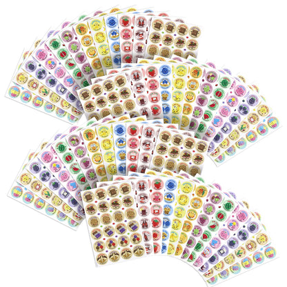 VKPI Scratch and Sniff Stickers, 1152 Pieces Fruits and Foods Smelly Stickers, 12 Different Scents, 48 Sheets, Reward Motivate Stickers for Kids, Teachers, Crafts, Party Favor, Christmas Gift 🍁 All In One Marketplace Canada