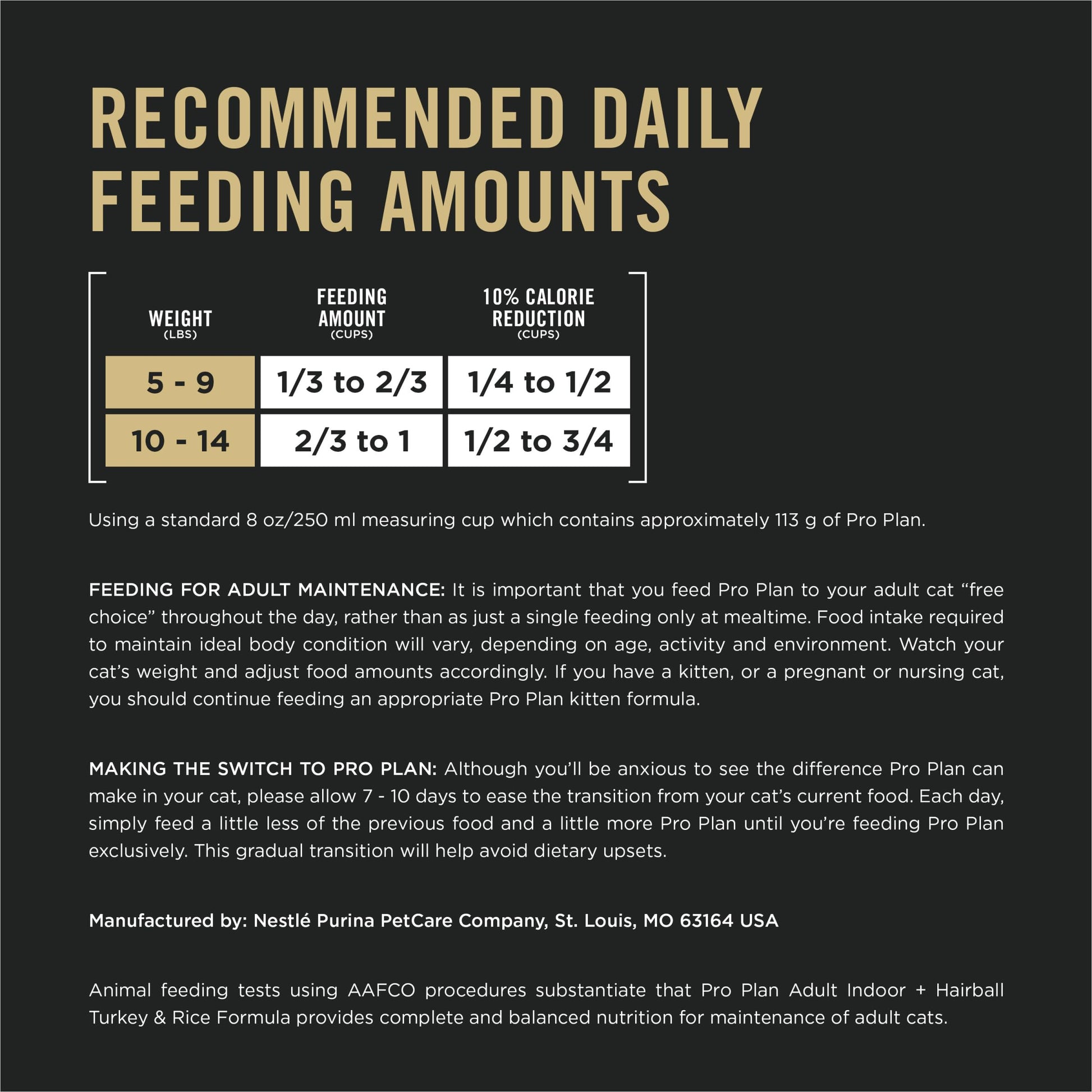 Purina Pro Plan Dry Cat Food, Specialized Indoor Hairball Turkey & Rice - 7.26 kg Bag (1 Pack) Pro Plan