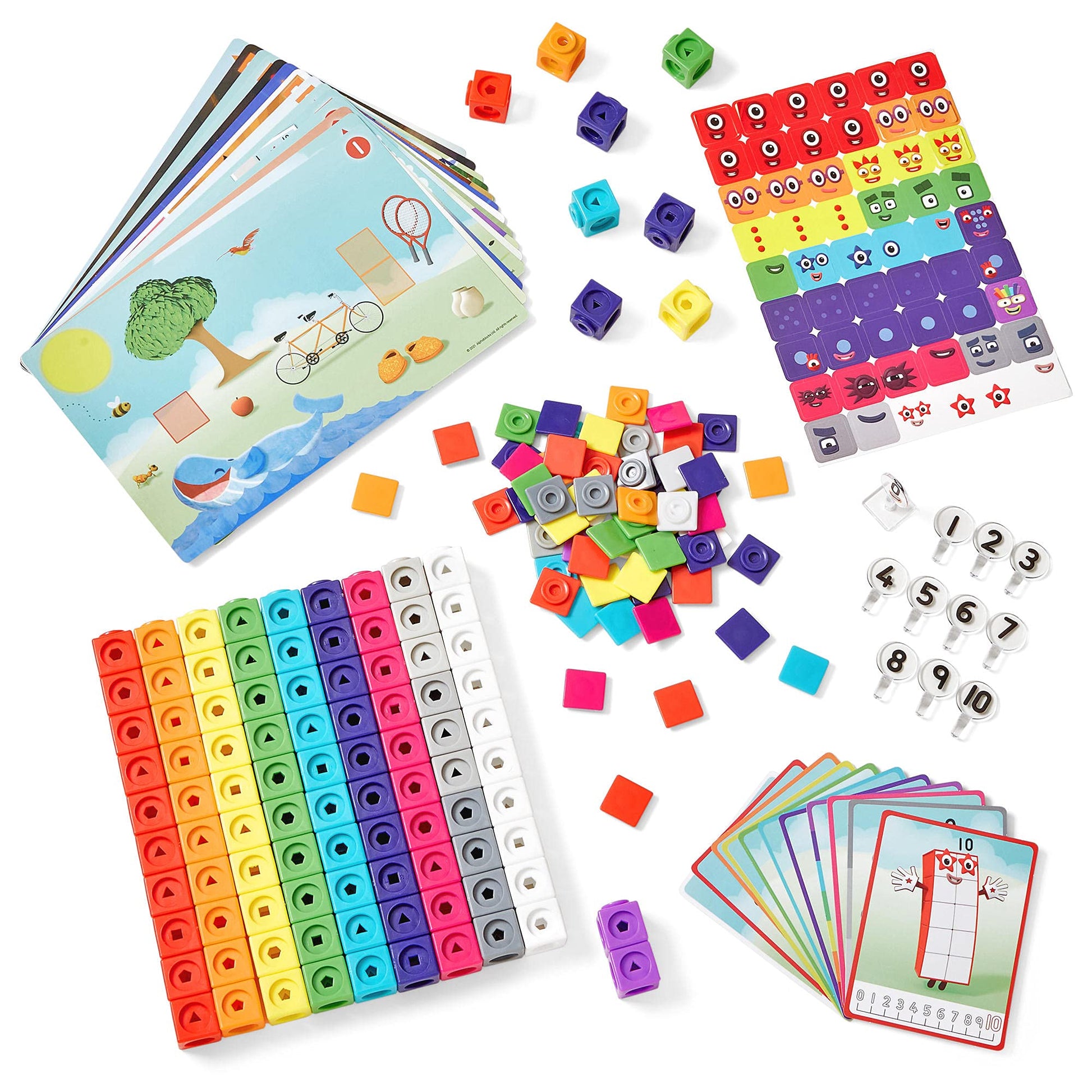 Numberblocks MathLink Cubes 1-10 hand2mind