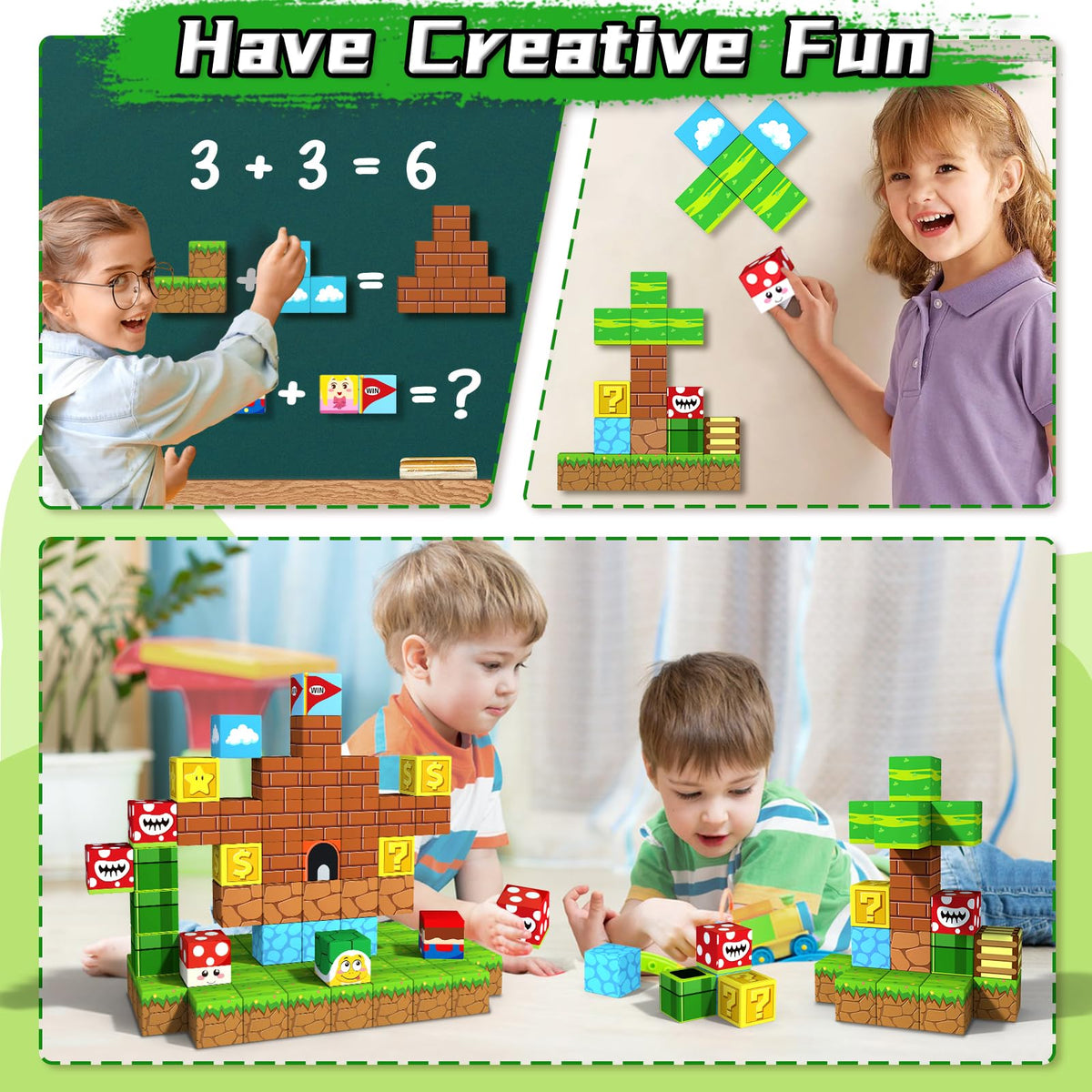 KAEILORU Magnetic Blocks Building Cubes Toys for 3+ Year Old Boys Girls 🍁 All In One Marketplace Canada