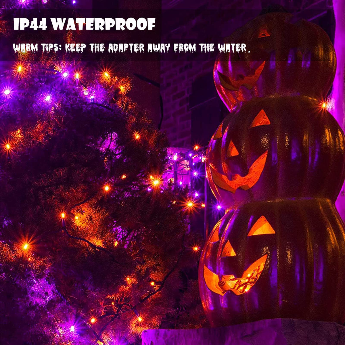 Toodour Orange & Purple Halloween Lights, 82ft Halloween String Lights 🍁 All In One Marketplace Canada
