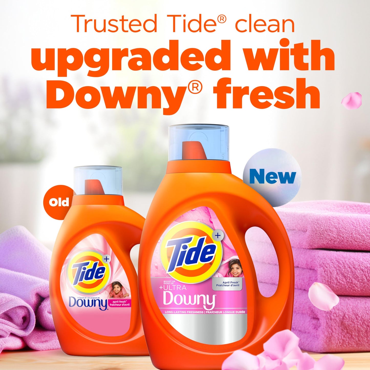 Tide Plus Boost of Ultra Downy Liquid Laundry Detergent, April Fresh Scent, 83 Loads, Laundry Detergent Liquid with Long-Lasting Freshness, 3.4 L Tide