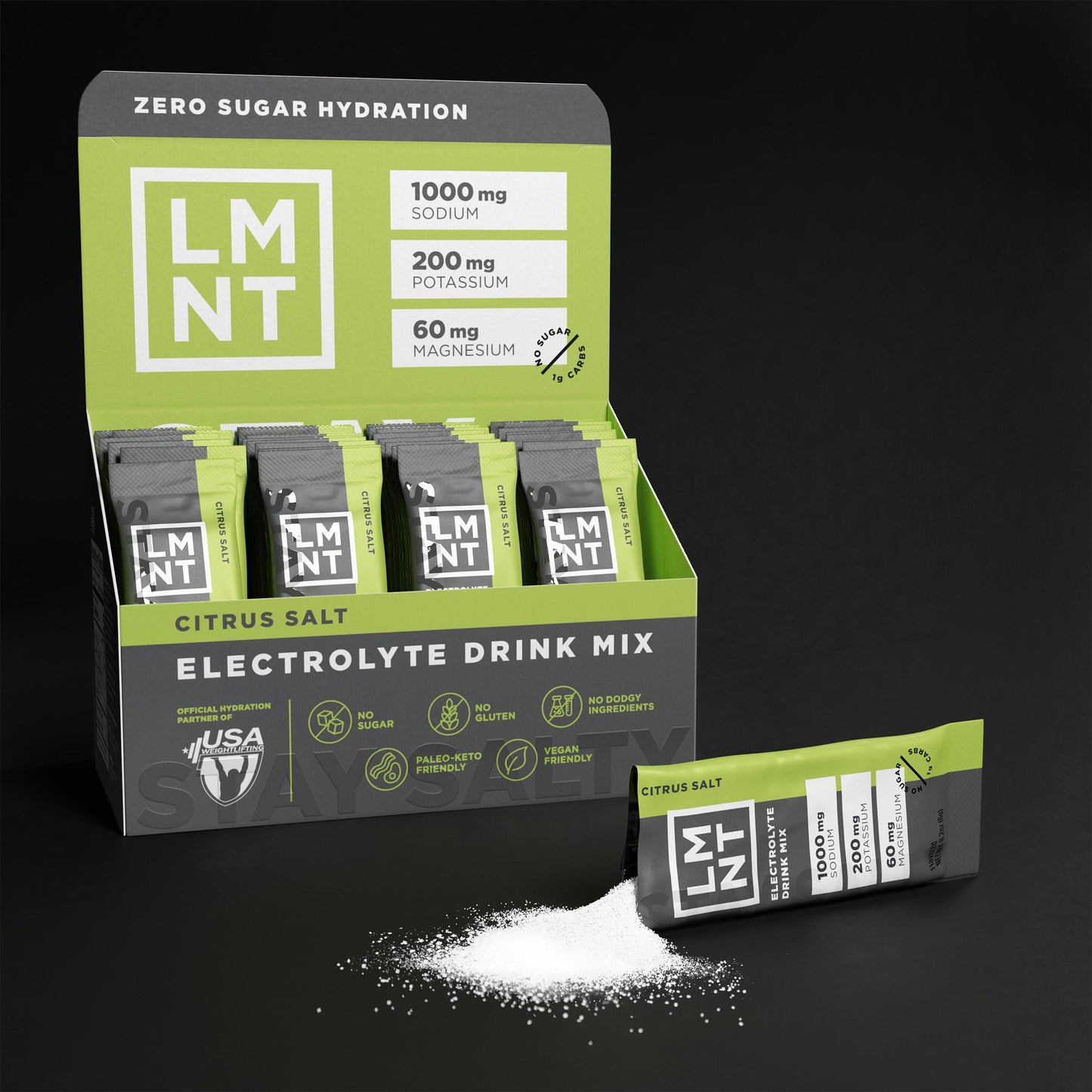 Drink LMNT Zero Sugar Electrolytes - Citrus Salt | Drink Mix | 30-Count