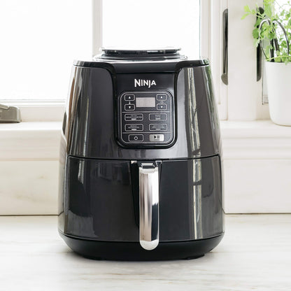 Ninja AF100C Air Fryer, 4-Qt Capacity, Non-Stick, Air Fry, Roast, Reheat, Dehydrate, Charcoal Grey (Canadian Version) - Perfect for Nutritional Cooking with Air Fryer Accessories - Available at All In One Marketplace Canada