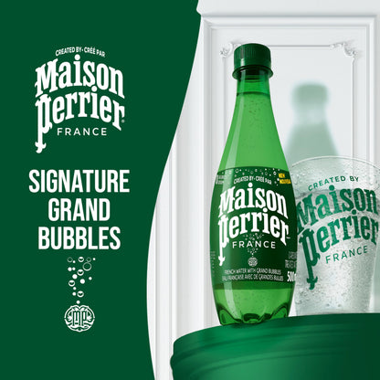 Maison Perrier Unflavoured Sparkling Water – 12 Pack, 1L Bottles | Pure French Refreshment, Zero Sugar