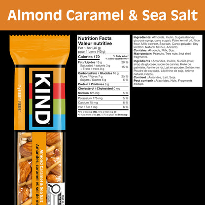 KIND Nut Bars Variety Pack - 15 Count Gluten Free Snack Bars